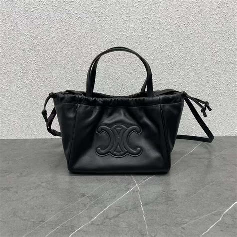 celine small cabas drawstring|SMALL CABAS DRAWSTRING CUIR TRIOMPHE IN GRAINED .